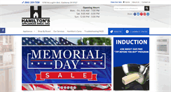 Desktop Screenshot of hamiltonsappliance.com